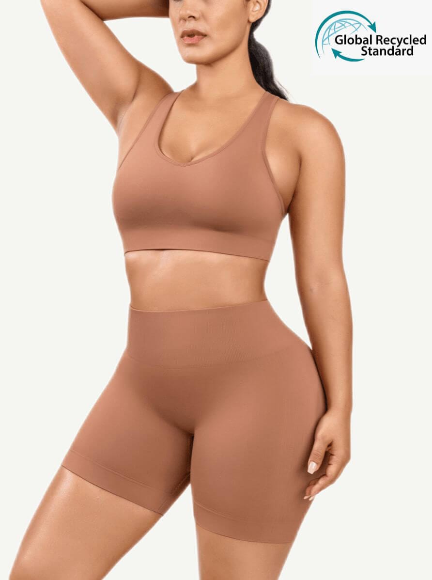 ssEco-friendly Sexy V Neck Seamless Sportswear