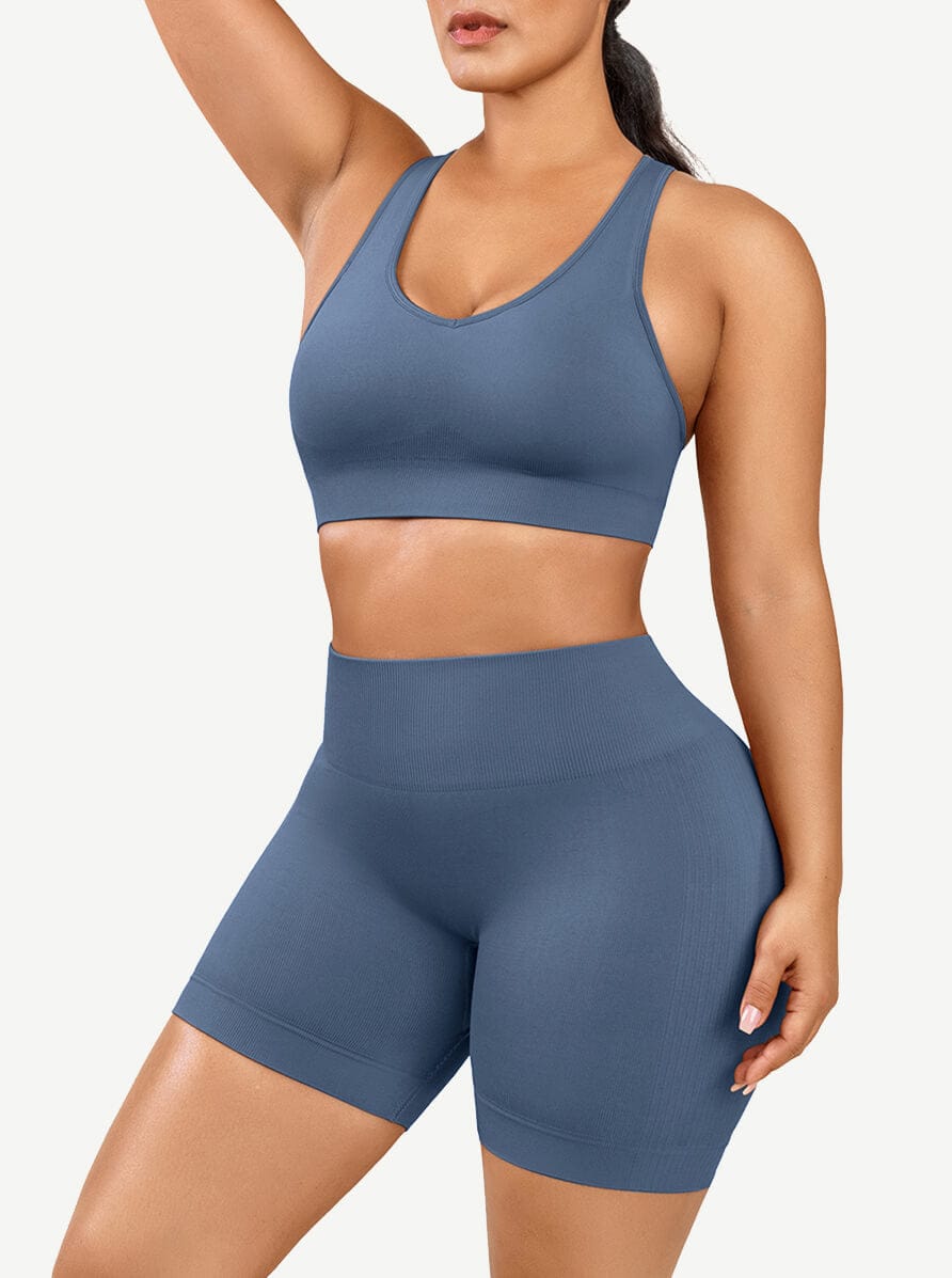 ssEco-friendly Sexy V Neck Seamless Sportswear
