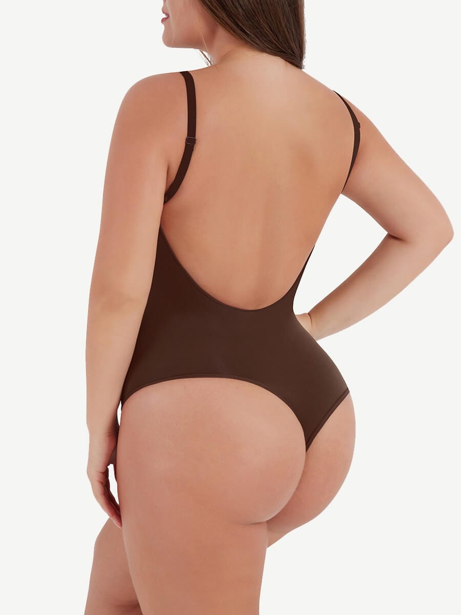 Presale-ssamless Cover-Breast Open-Back Thong
