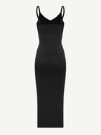 ssamless Spaghetti Strap V-neck Maxi Shaper Dress