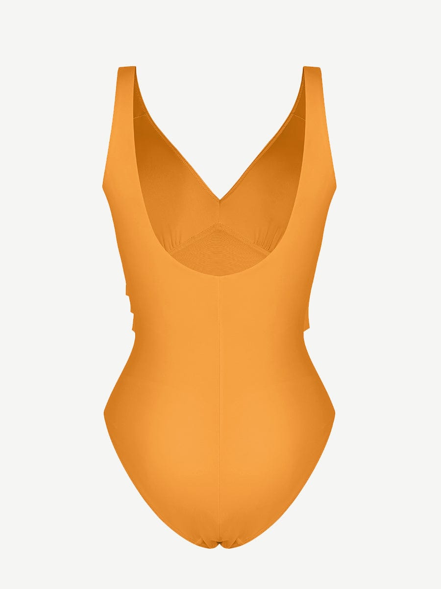 sse-piece Swimsuit Built-in Elastic Mesh in the Abdomen With Removable Cups