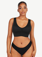 sstted V-Neck Seamless Bra Tank Top