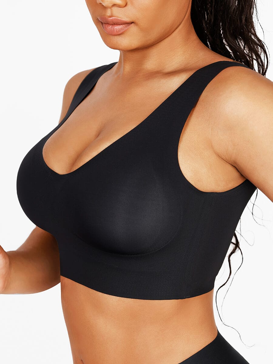 sstted V-Neck Seamless Bra Tank Top