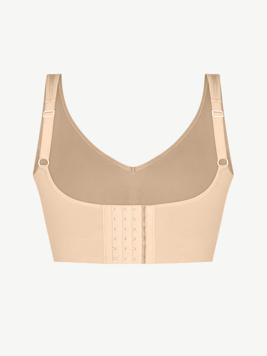 ssamless Breast Support Back Fat Reduction Inner Bra With Removable cups