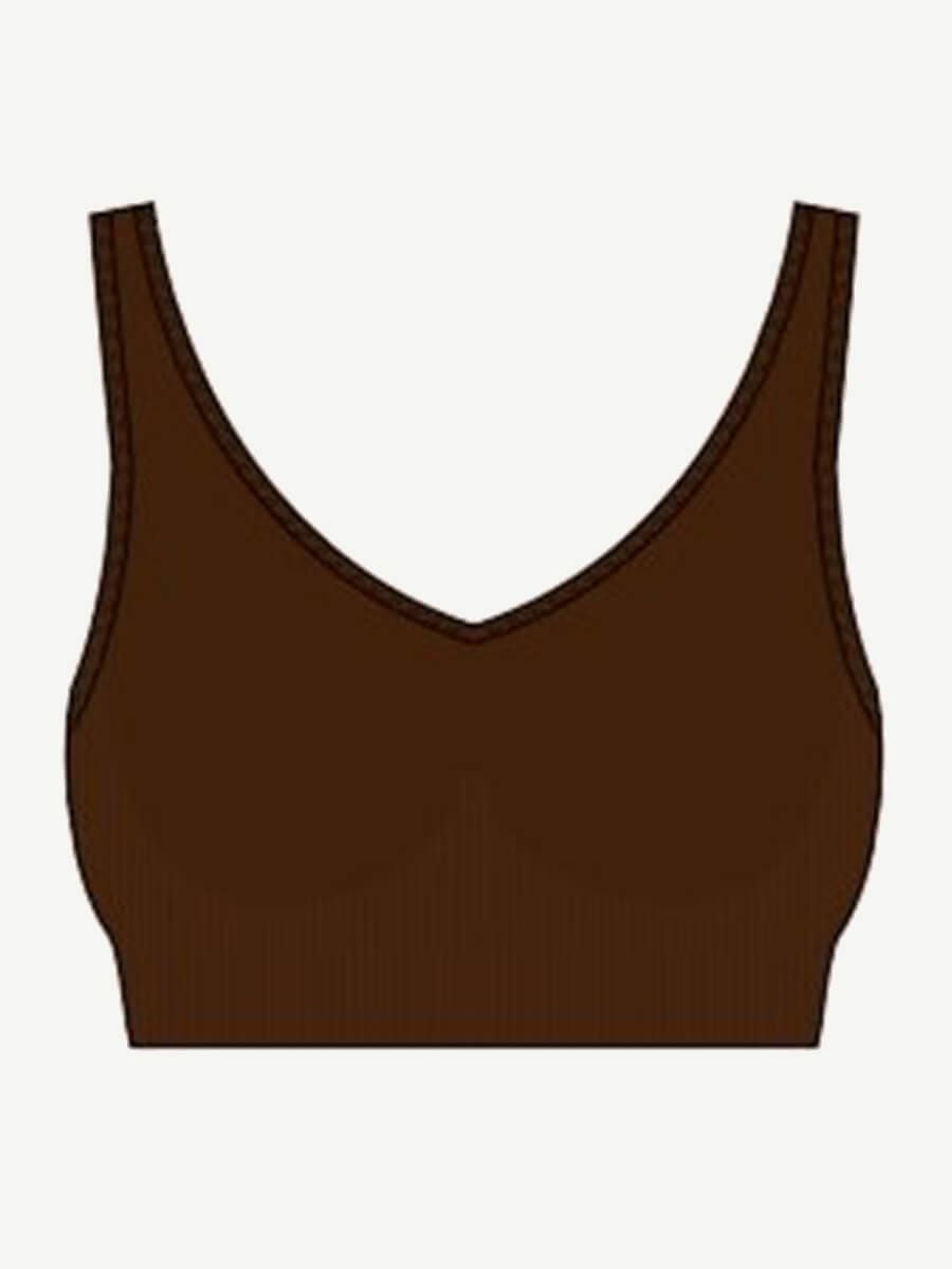 ssamless Breast Support Back Fat Reduction Inner Bra With Removable cups