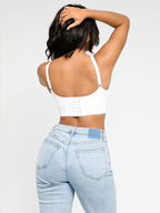 ssamless Breast Support Back Fat Reduction Inner Bra With Removable cups
