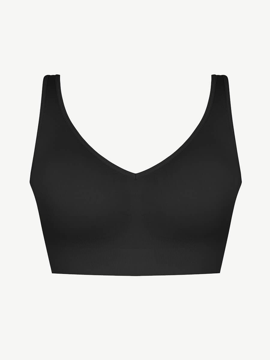 ssamless Breast Support Back Fat Reduction Inner Bra With Removable cups