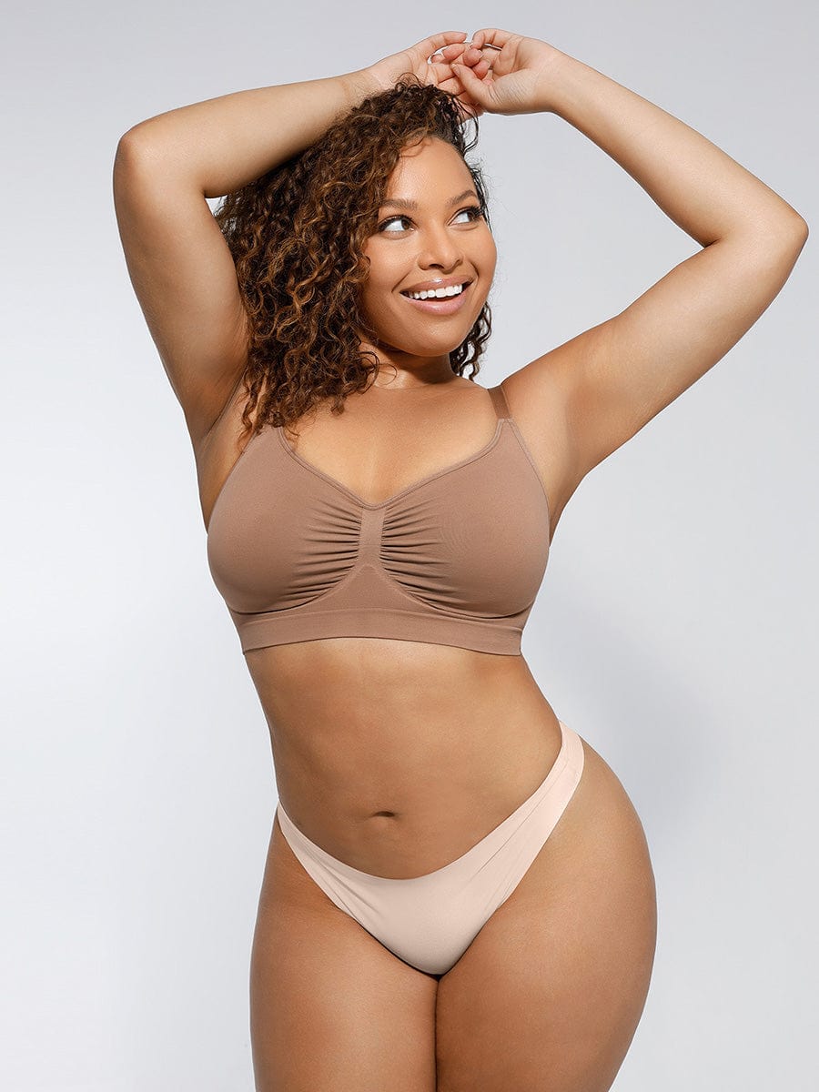ssamless Shaping Bra with Adjustable Shoulder Straps