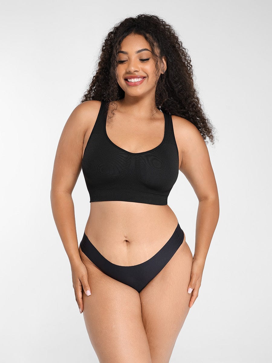 ssversible Wireless Comfort Bust Support Shaper Bra with Removable Cups