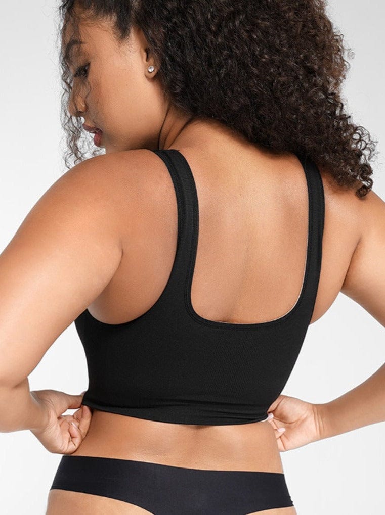 ssversible Wireless Comfort Bust Support Shaper Bra with Removable Cups