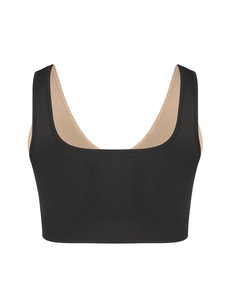 ssversible Wireless Comfort Bust Support Shaper Bra with Removable Cups