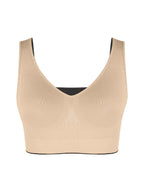 ssversible Wireless Comfort Bust Support Shaper Bra with Removable Cups