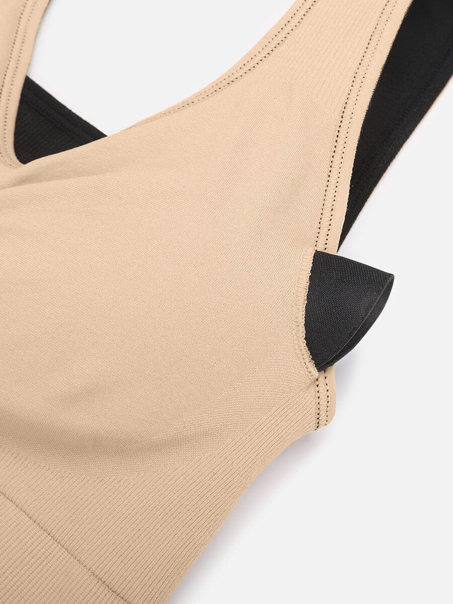 ssversible Wireless Comfort Bust Support Shaper Bra with Removable Cups