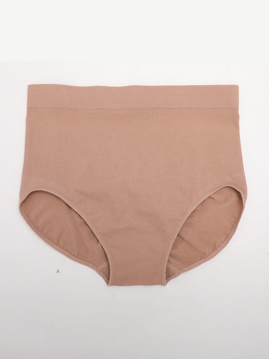 ssamless High-Waist Tummy Control Antibacterial Peach Hip Brief