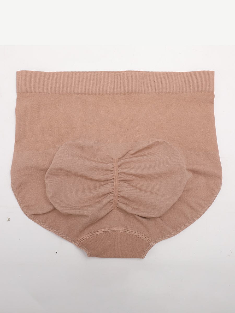 ssamless High-Waist Tummy Control Antibacterial Peach Hip Brief