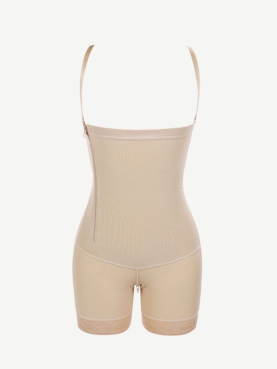 ssetty Detachable Straps Side Zip Postoperative Body Shaper