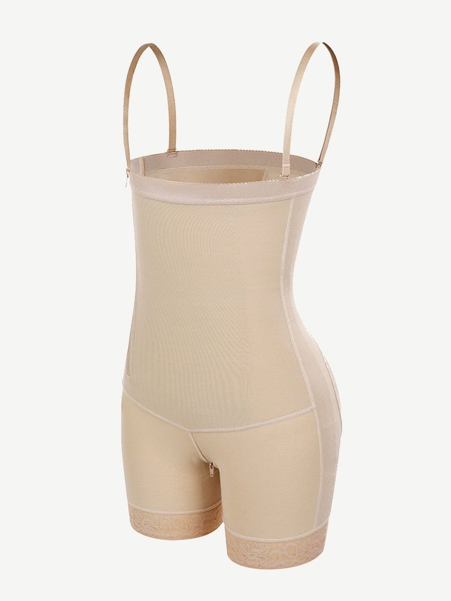 ssetty Detachable Straps Side Zip Postoperative Body Shaper
