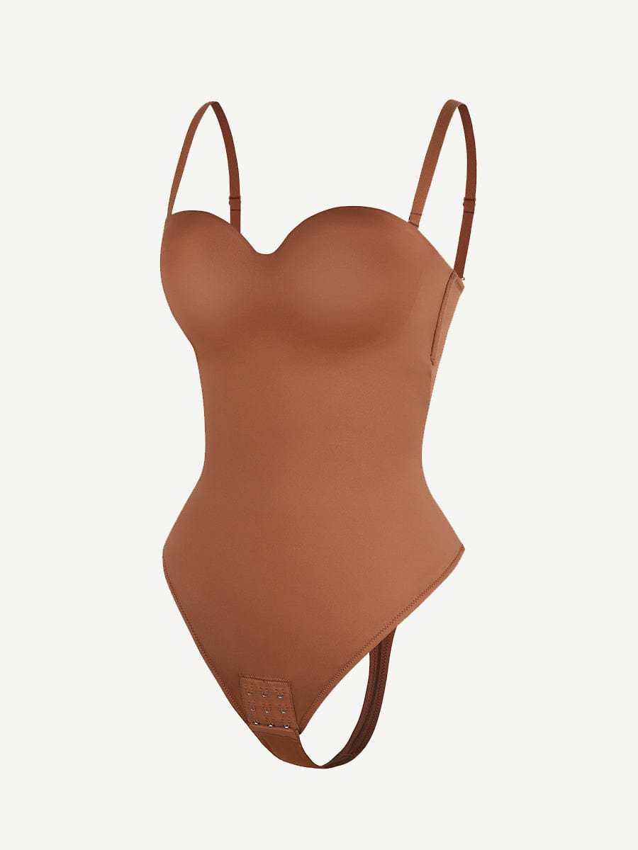 sse-Piece Underwire Strap Removable Waist And Abdomen Shaping Thong Bodysuit