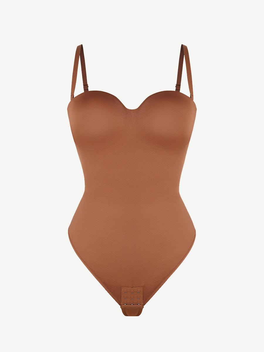 sse-Piece Underwire Strap Removable Waist And Abdomen Shaping Thong Bodysuit