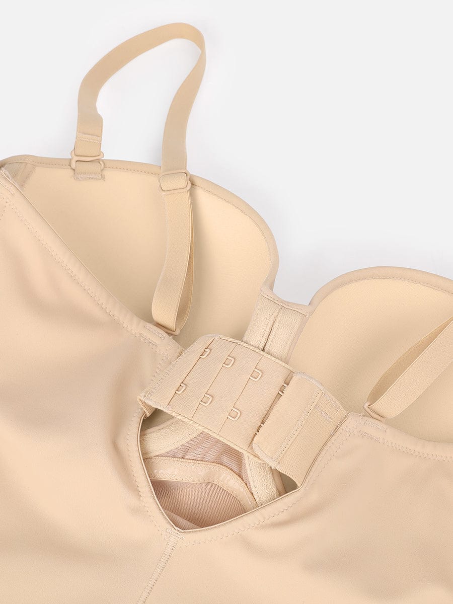 sse-Piece Underwire Strap Removable Waist And Abdomen Shaping Thong Bodysuit