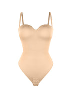 sse-Piece Underwire Strap Removable Waist And Abdomen Shaping Thong Bodysuit