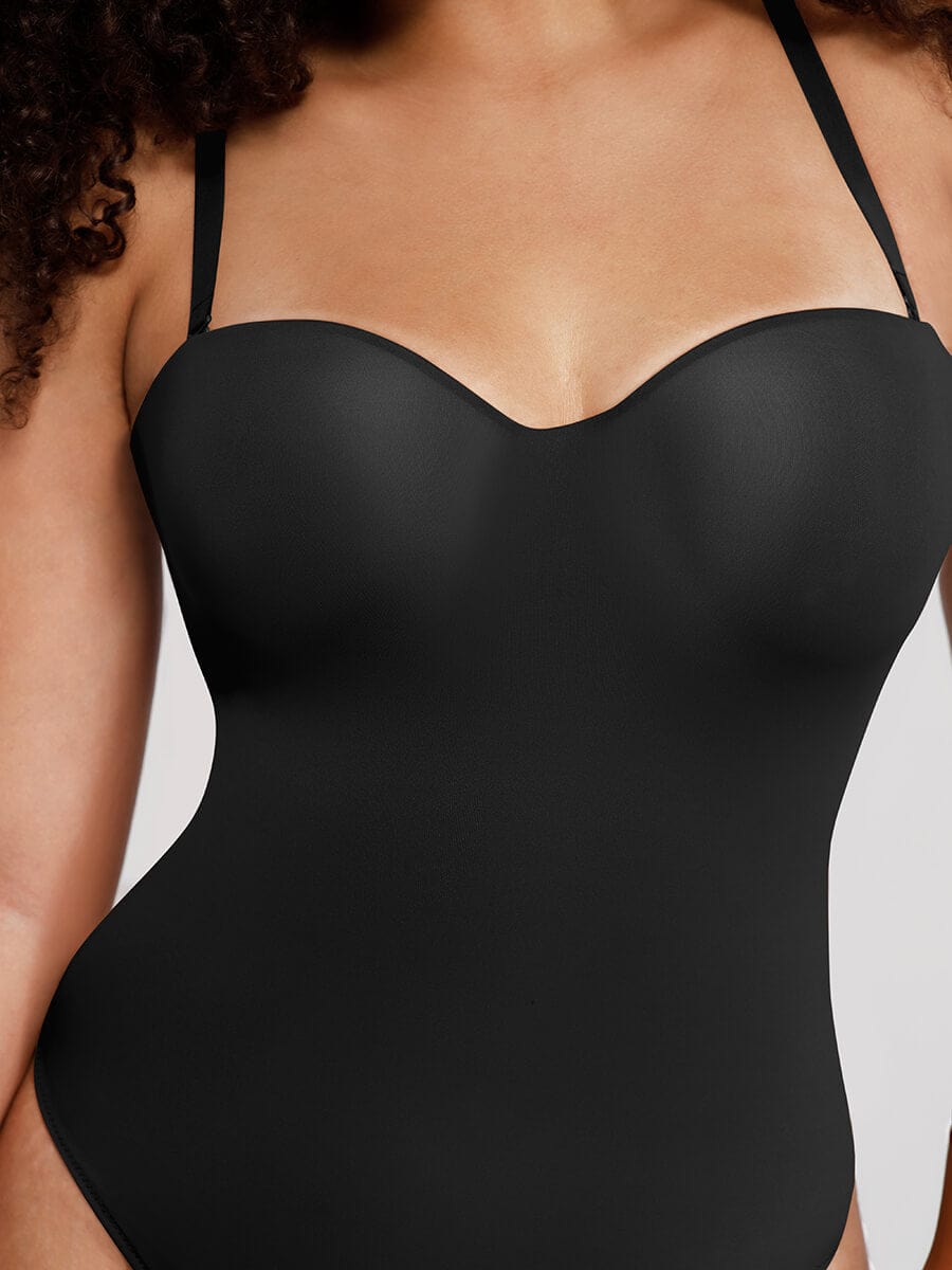 sse-Piece Underwire Strap Removable Waist And Abdomen Shaping Thong Bodysuit