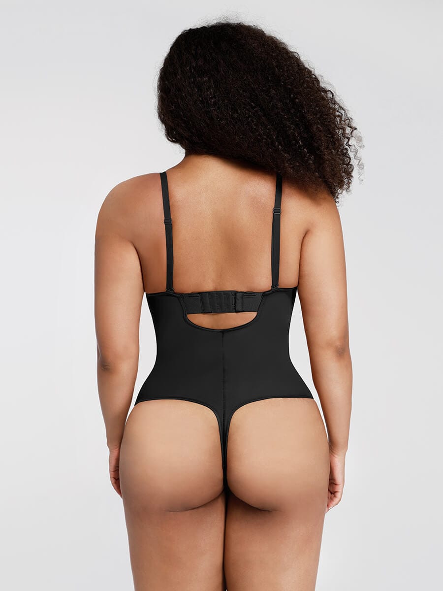 sse-Piece Underwire Strap Removable Waist And Abdomen Shaping Thong Bodysuit