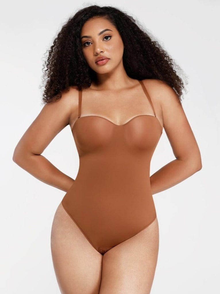 sse-Piece Underwire Strap Removable Waist And Abdomen Shaping Thong Bodysuit