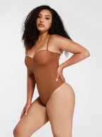sse-Piece Underwire Strap Removable Waist And Abdomen Shaping Thong Bodysuit