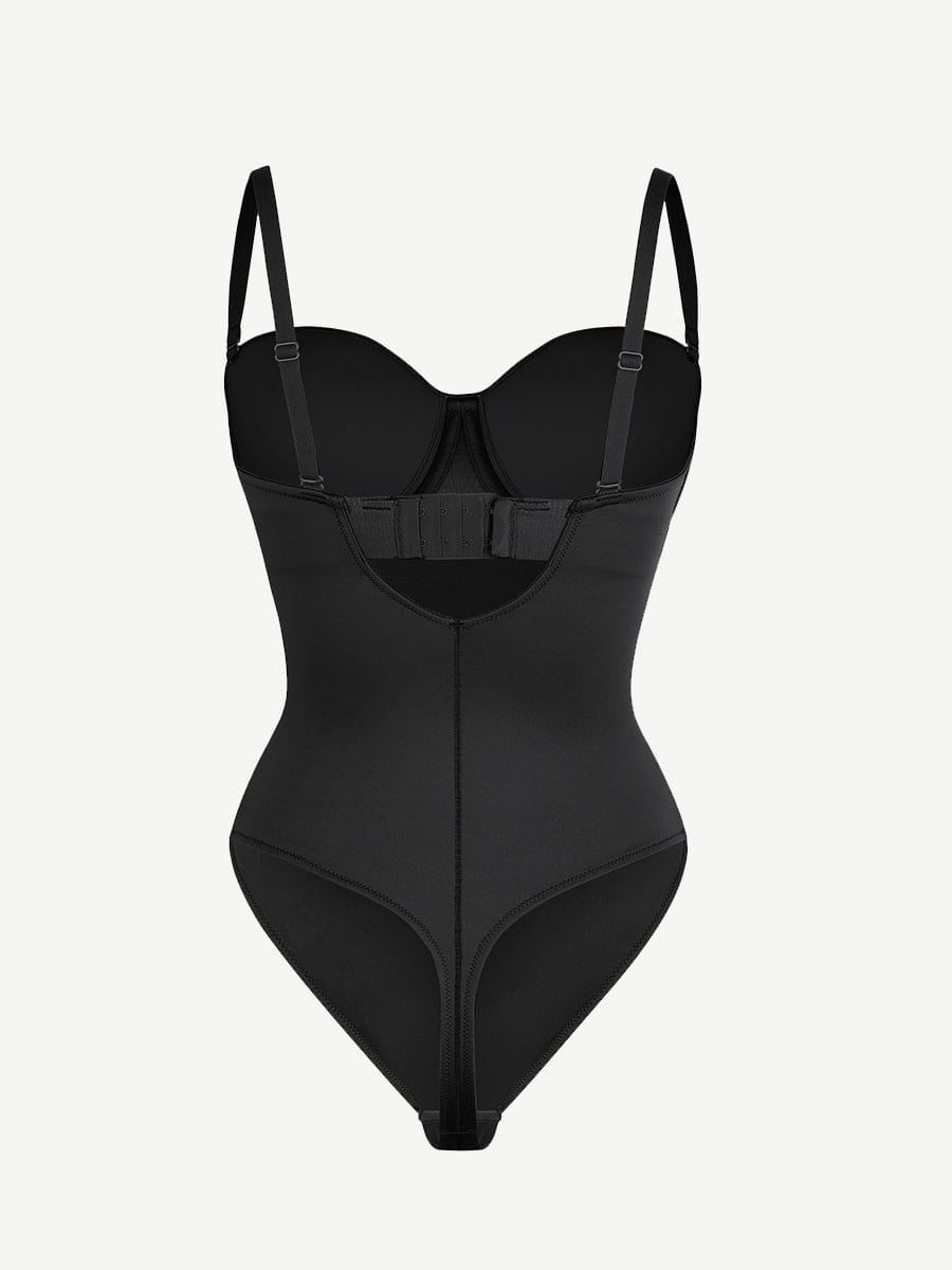 sse-Piece Underwire Strap Removable Waist And Abdomen Shaping Thong Bodysuit