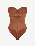 sse-Piece Underwire Strap Removable Waist And Abdomen Shaping Thong Bodysuit