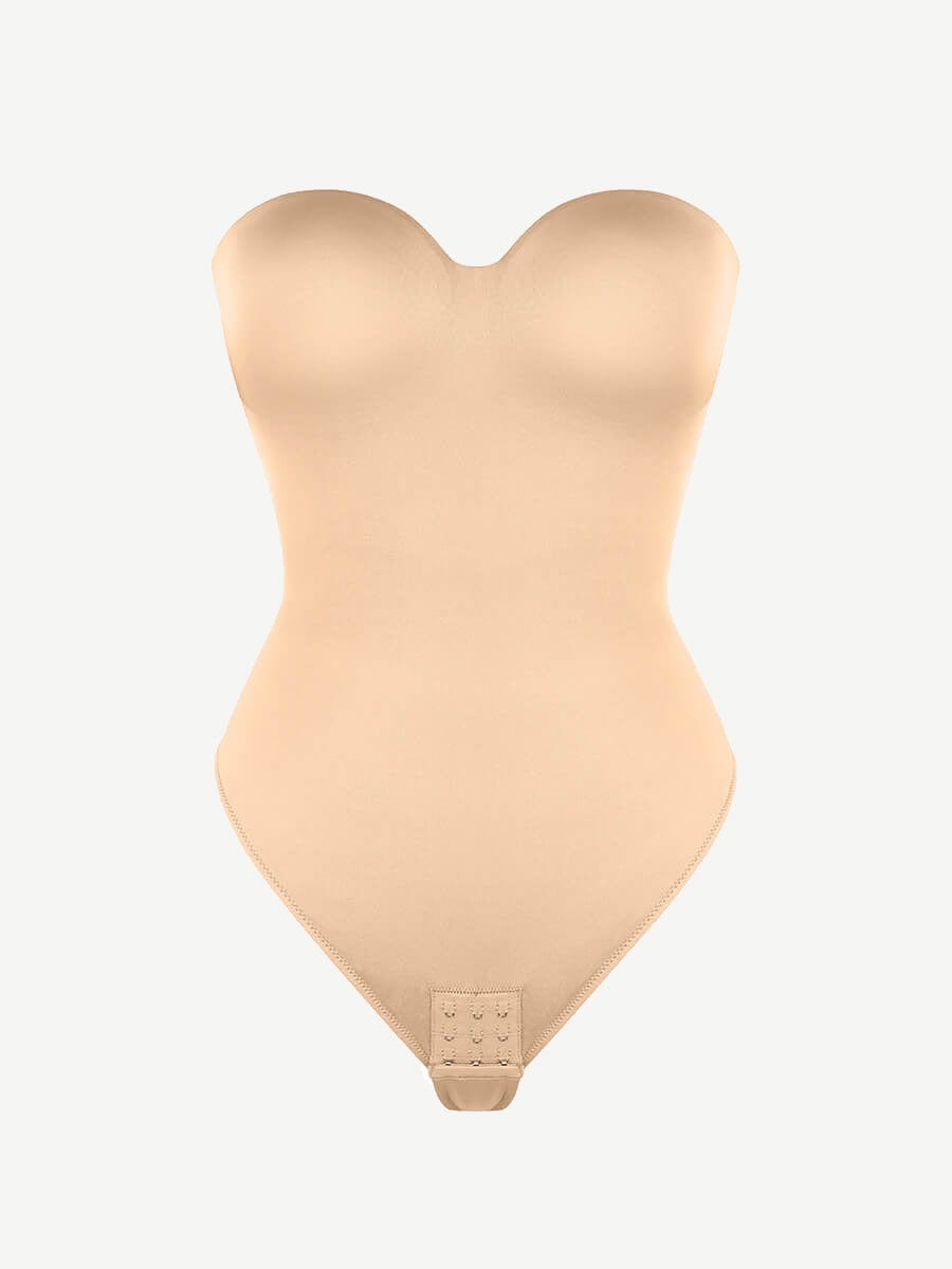 sse-Piece Underwire Strap Removable Waist And Abdomen Shaping Thong Bodysuit