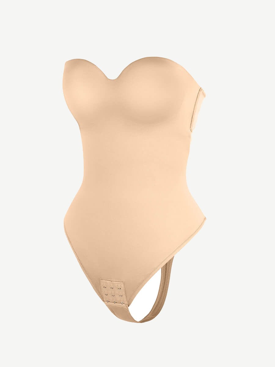 sse-Piece Underwire Strap Removable Waist And Abdomen Shaping Thong Bodysuit