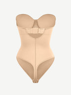 sse-Piece Underwire Strap Removable Waist And Abdomen Shaping Thong Bodysuit