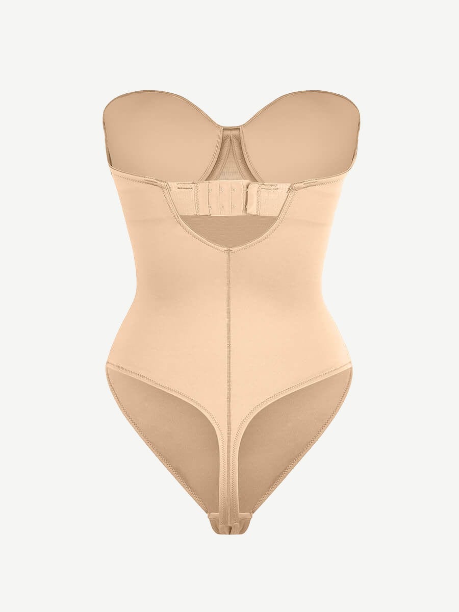 sse-Piece Underwire Strap Removable Waist And Abdomen Shaping Thong Bodysuit