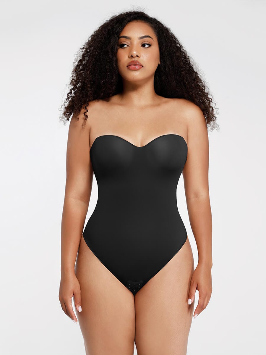 sse-Piece Underwire Strap Removable Waist And Abdomen Shaping Thong Bodysuit