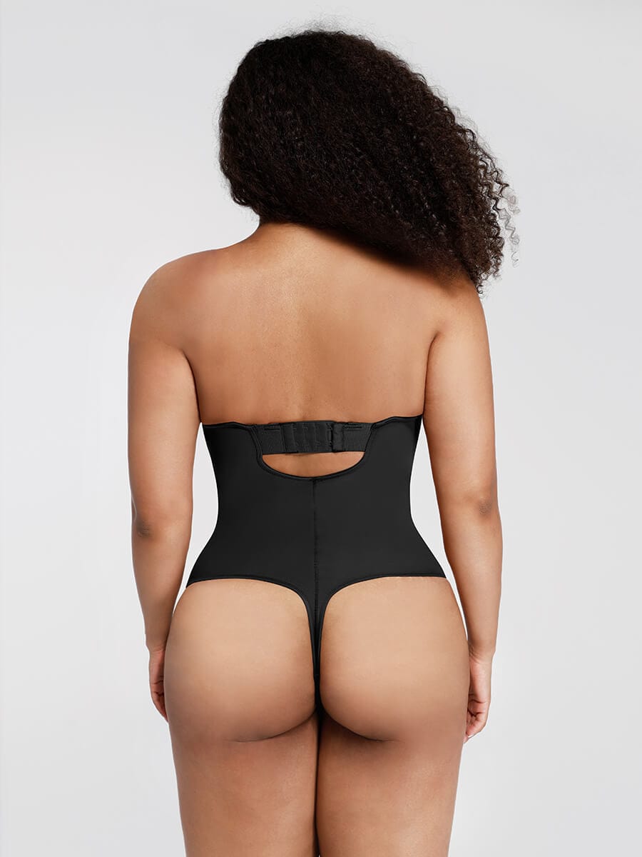 sse-Piece Underwire Strap Removable Waist And Abdomen Shaping Thong Bodysuit
