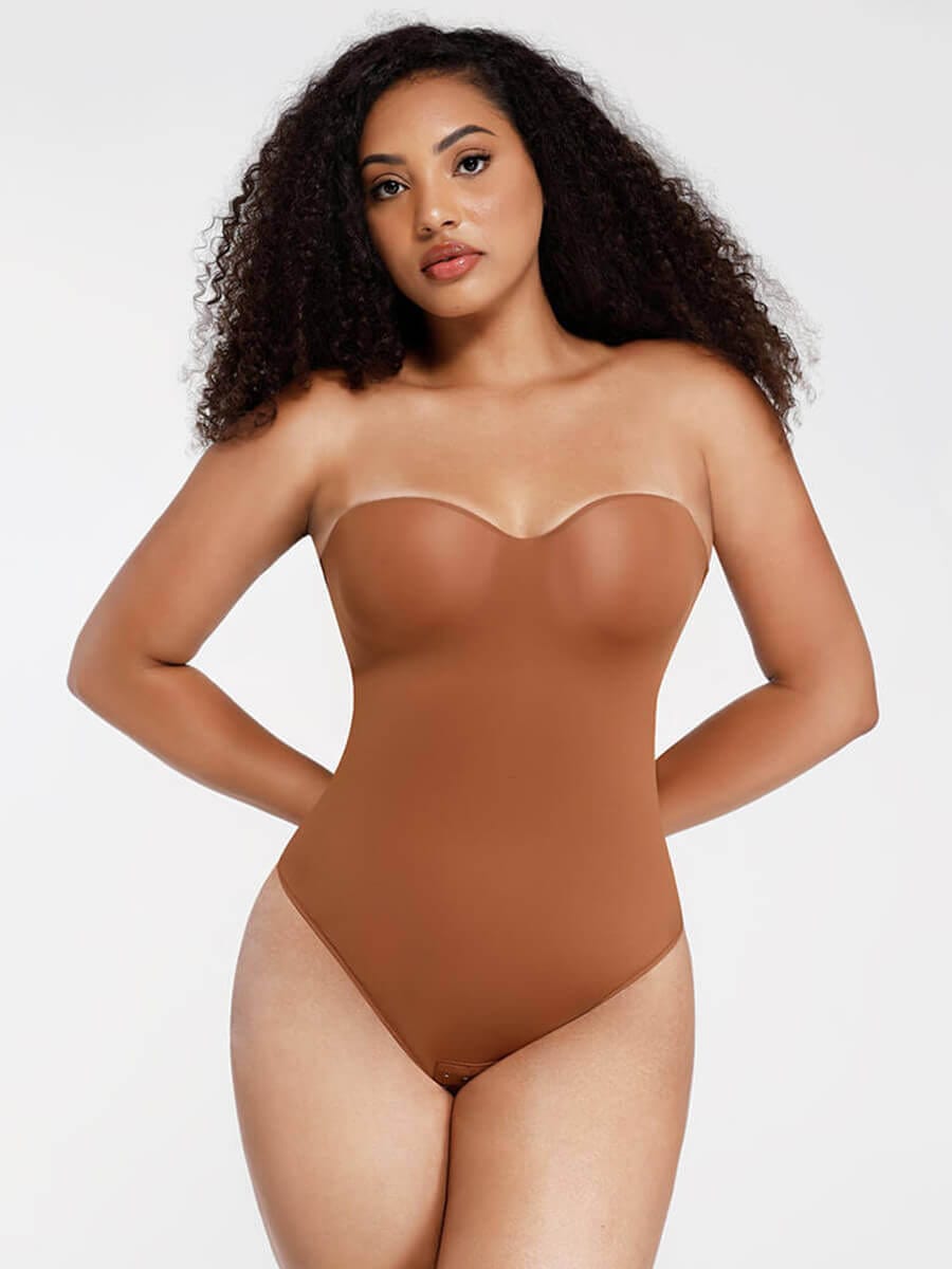 sse-Piece Underwire Strap Removable Waist And Abdomen Shaping Thong Bodysuit