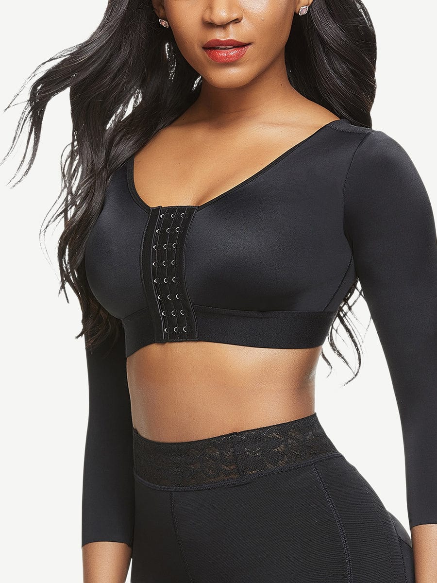 ssst-surgical Crop Shapewear 3-Row Hooks Plus Size Instantly Slims