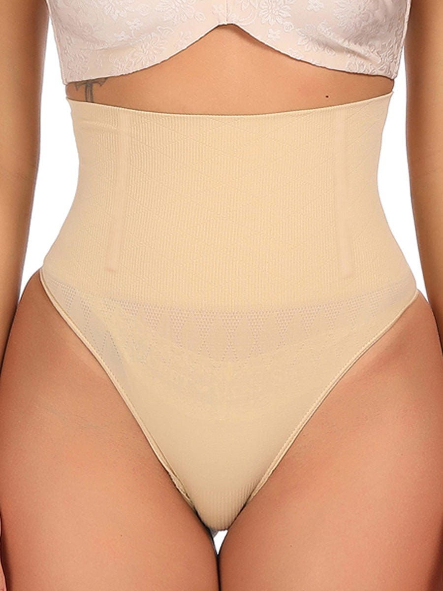 ssamless 4 Steel Bones Shapewear Thong Natural Shaping