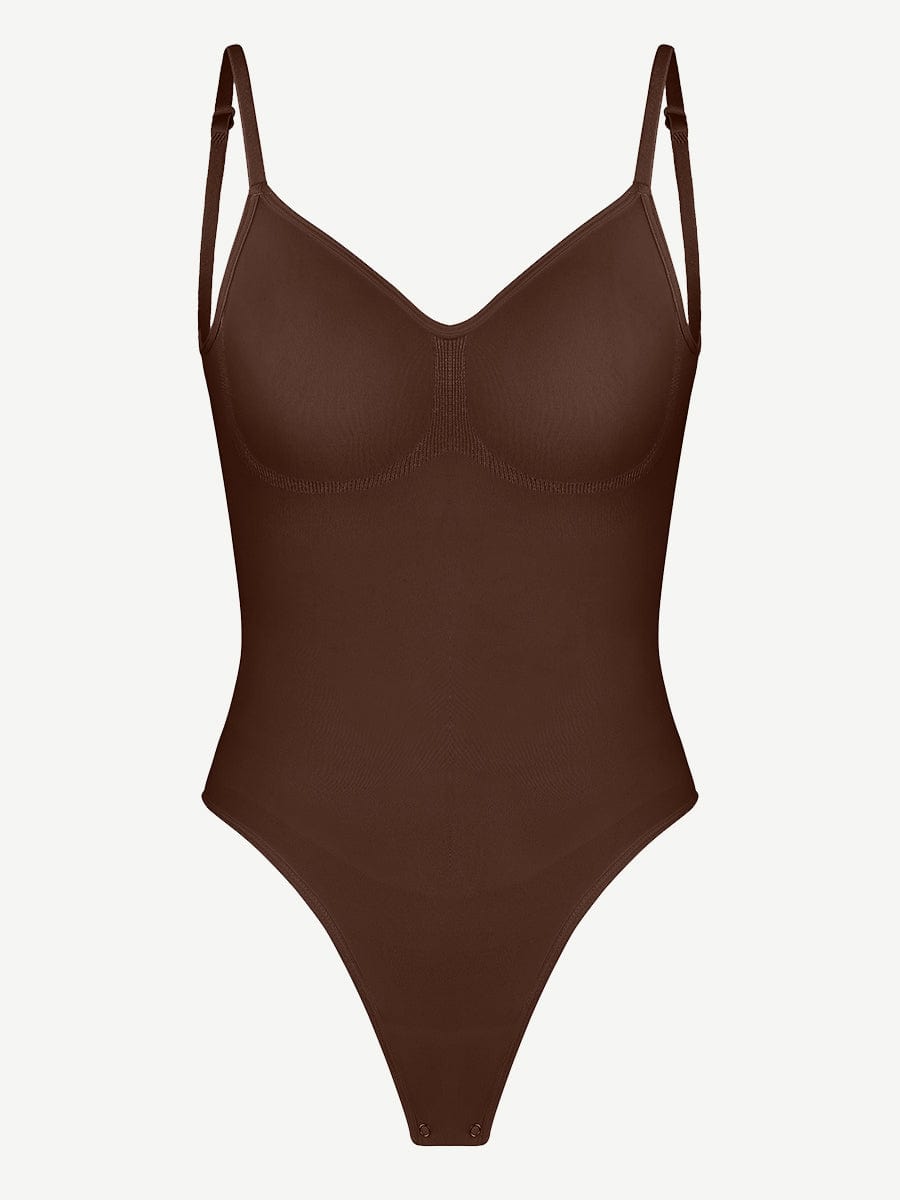 ssamless Cover-Breast Open-Back Thong