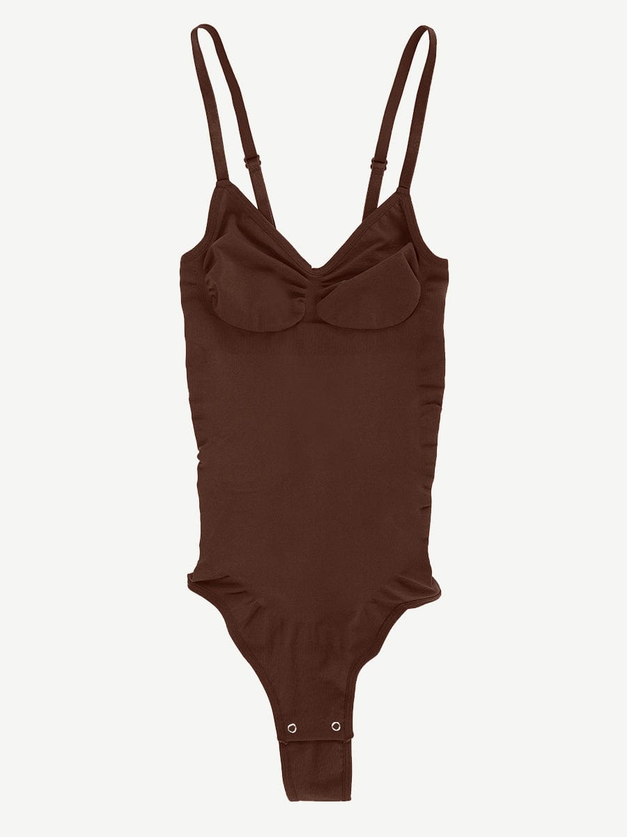 ssamless Cover-Breast Open-Back Thong
