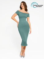  ?? Eco-friendly Seamless Short-sleeved Outerwear Dress