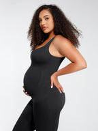 ssamless Eco-friendly?? Back Lifting Abdominal Supports Maternity Catsuit Jumpsuit