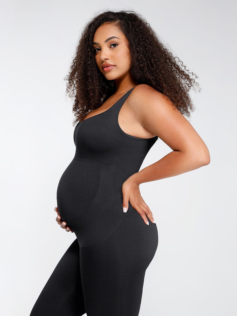 ssamless Eco-friendly?? Back Lifting Abdominal Supports Maternity Catsuit Jumpsuit
