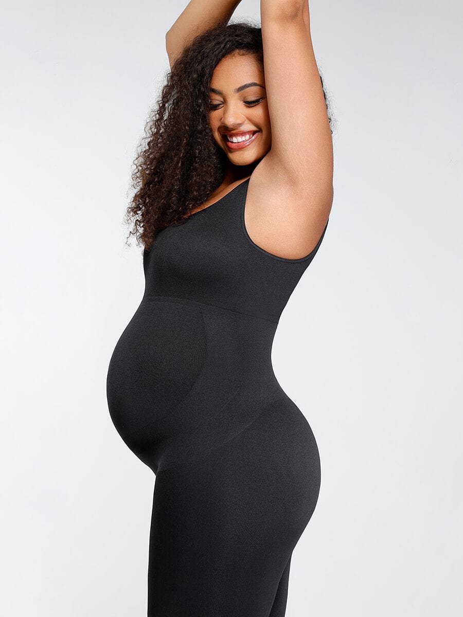 ssamless Eco-friendly?? Back Lifting Abdominal Supports Maternity Catsuit Jumpsuit