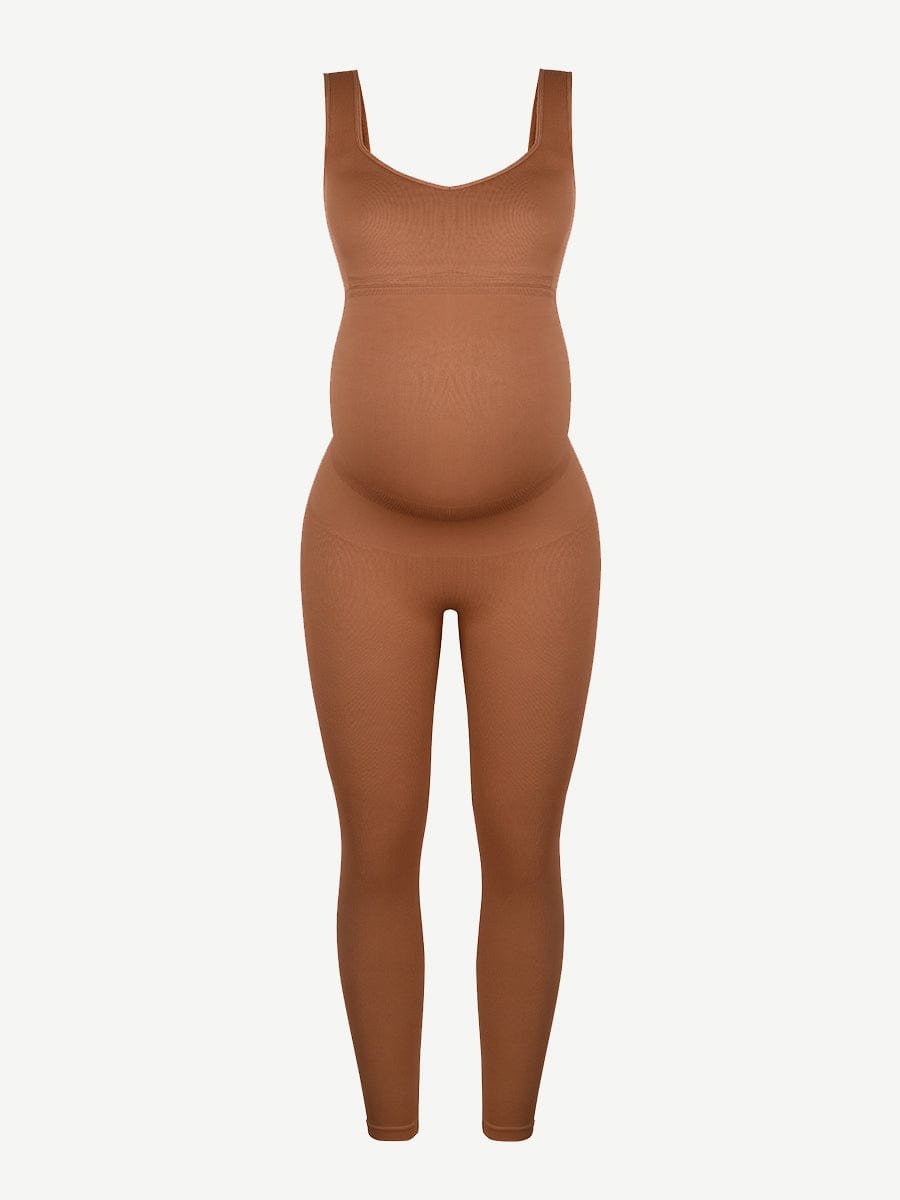 ssamless Eco-friendly?? Back Lifting Abdominal Supports Maternity Catsuit Jumpsuit