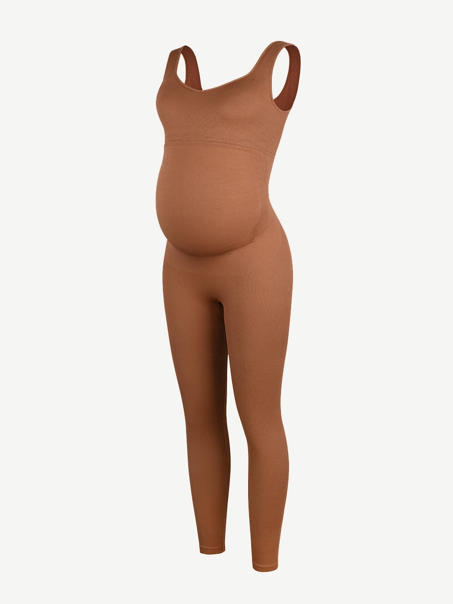 ssamless Eco-friendly?? Back Lifting Abdominal Supports Maternity Catsuit Jumpsuit