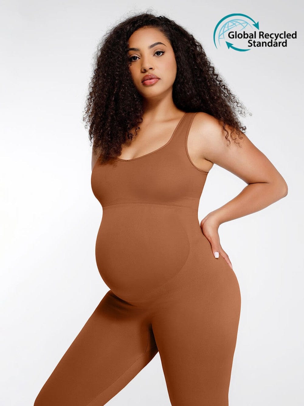 ssamless Eco-friendly?? Back Lifting Abdominal Supports Maternity Catsuit Jumpsuit